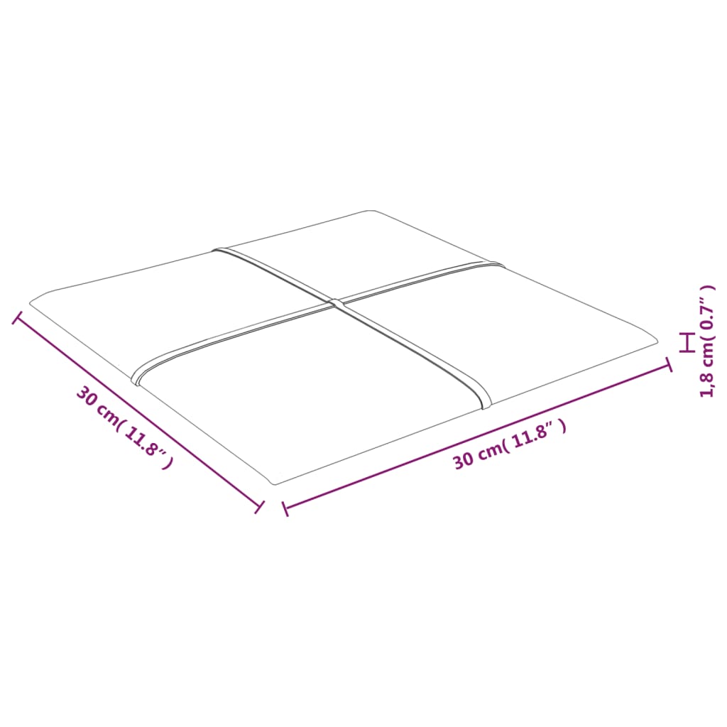 Pannelli Murali 12 pz Grigio Scuro 30x30 cm in Tessuto 1,08 m² 344032