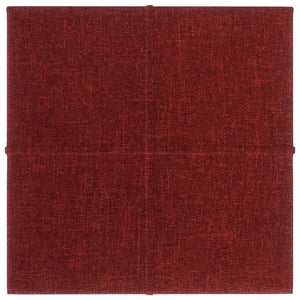 Pannelli Murali 12 pz Rosso Vino 30x30 cm in Tessuto 1,08 m² 344034