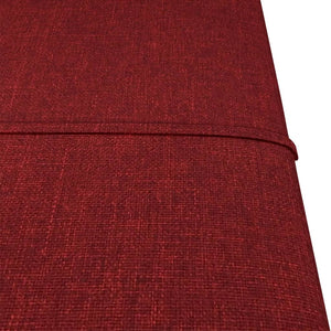 Pannelli Murali 12 pz Rosso Vino 30x30 cm in Tessuto 1,08 m² 344034