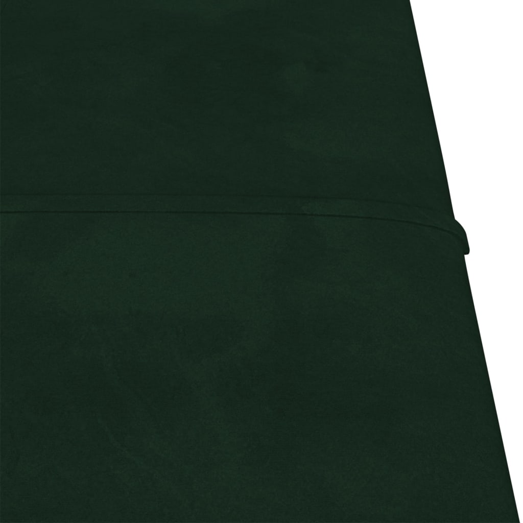 Pannelli Murali 12 pz Verde Scuro 60x15 cm Velluto 1,08 m² cod mxl 16911