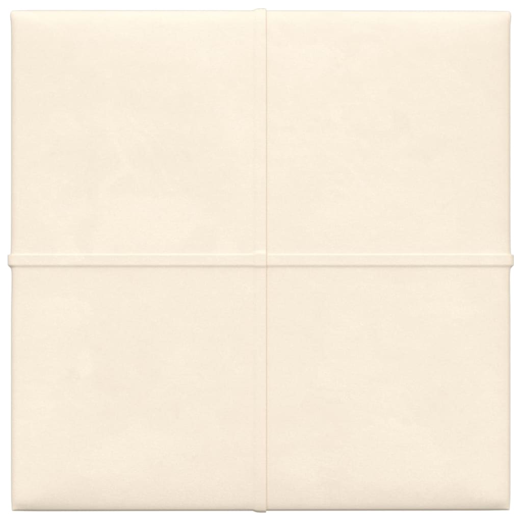 Pannelli Murali 12 pz Crema 30x30 cm Velluto 1,08 m² cod mxl 19062