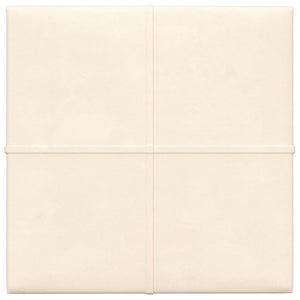 Pannelli Murali 12 pz Crema 30x30 cm Velluto 1,08 m² cod mxl 19062