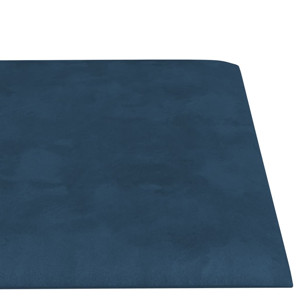 Pannelli Murali 12 pz Blu 60x15 cm Velluto 1,08 m² cod mxl 18706