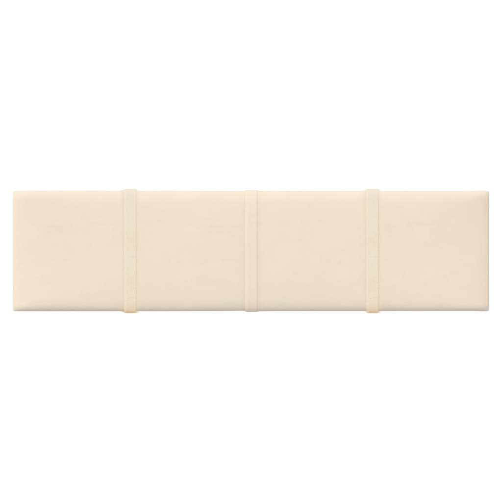 Pannelli Murali 12 pz Crema 60x15 cm Velluto 1,08 m² cod mxl 11760