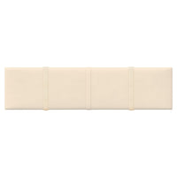 Pannelli Murali 12 pz Crema 60x15 cm Velluto 1,08 m² cod mxl 11760