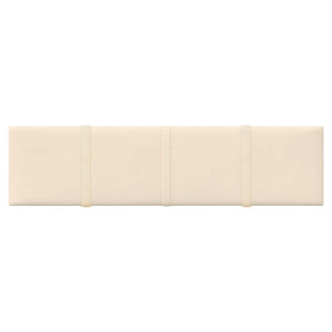 Pannelli Murali 12 pz Crema 60x15 cm Velluto 1,08 m² cod mxl 11760