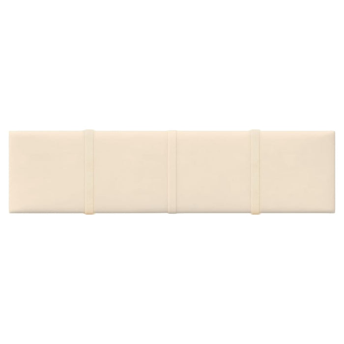 Pannelli Murali 12 pz Crema 60x15 cm Velluto 1,08 m² cod mxl 11760