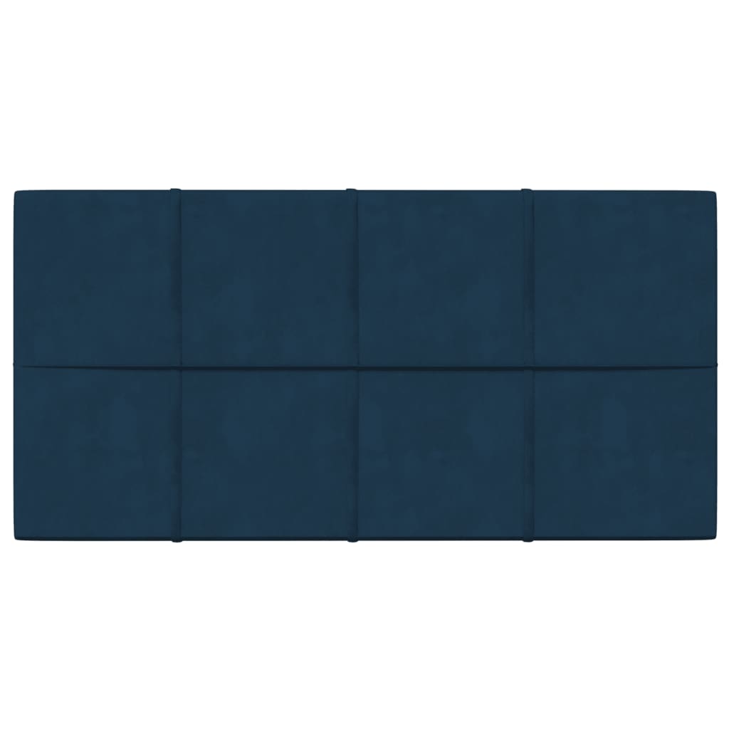 Pannelli Murali 12 pz Blu 60x30 cm in Velluto 2,16 m² 344083