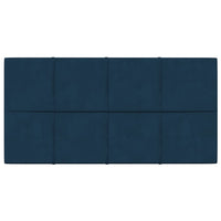 Pannelli Murali 12 pz Blu 60x30 cm in Velluto 2,16 m² 344083