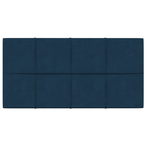 Pannelli Murali 12 pz Blu 60x30 cm in Velluto 2,16 m² 344083