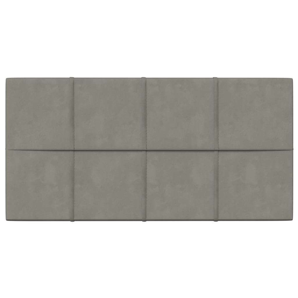 Pannelli Murali 12 pz Grigio Chiaro 60x30 cm in Velluto 2,16 m² cod mxl 21110