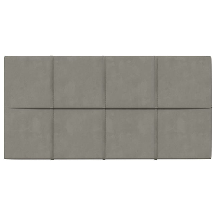 Pannelli Murali 12 pz Grigio Chiaro 60x30 cm in Velluto 2,16 m² cod mxl 21110