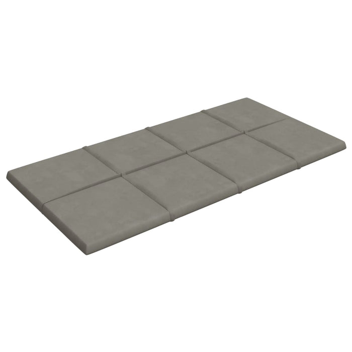 Pannelli Murali 12 pz Grigio Chiaro 60x30 cm in Velluto 2,16 m² cod mxl 21110