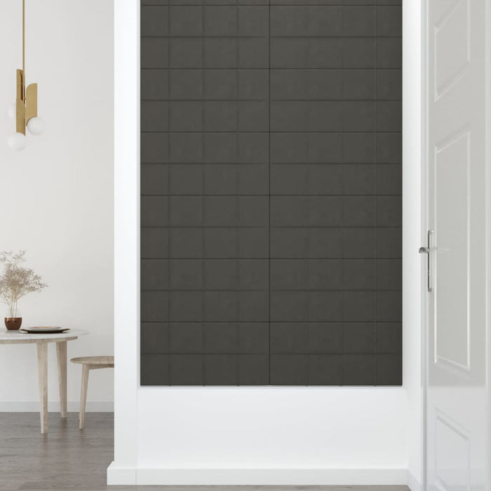 Pannelli Murali 12 pz Grigio Scuro 60x30 cm in Velluto 2,16 m² cod mxl 23820