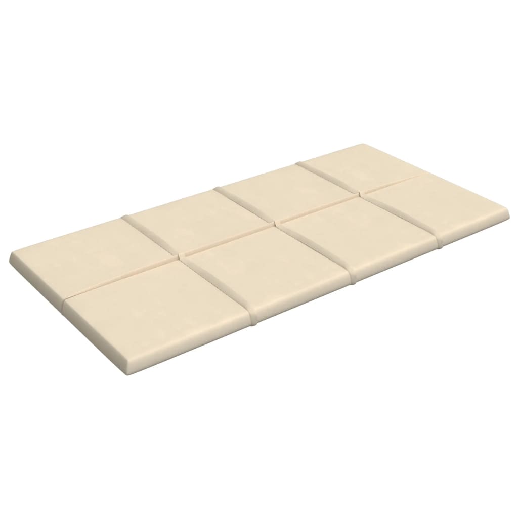 Pannelli Murali 12 pz Crema 60x30 cm Velluto 2,16 m² cod mxl 10037