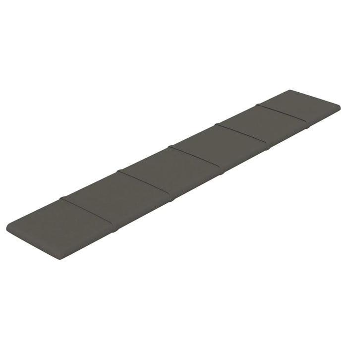 Pannelli Murali 12 pz Grigio Scuro 90x15 cm Velluto 1,62 m² 344106