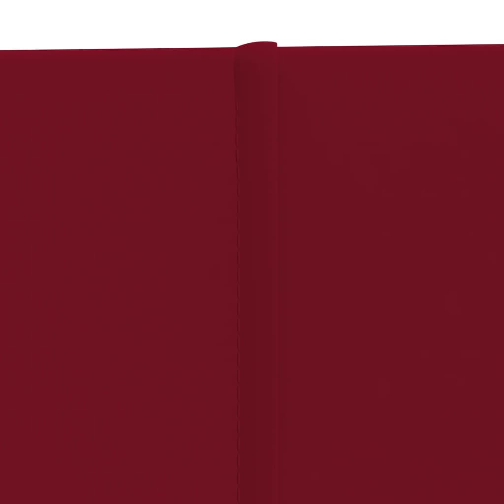 Pannelli Murali 12 pz Rosso Vino 90x15 cm Velluto 1,62 m² cod mxl 25787