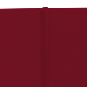 Pannelli Murali 12 pz Rosso Vino 90x15 cm Velluto 1,62 m² cod mxl 25787