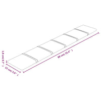 Pannelli Murali 12 pz Crema 90x15 cm Velluto 1,62 m²