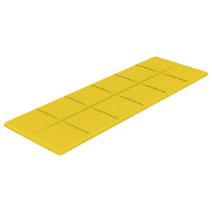 Pannelli Murali 12 pz Giallo chiaro 90x30 cm in Tessuto 3,24 m² 344123