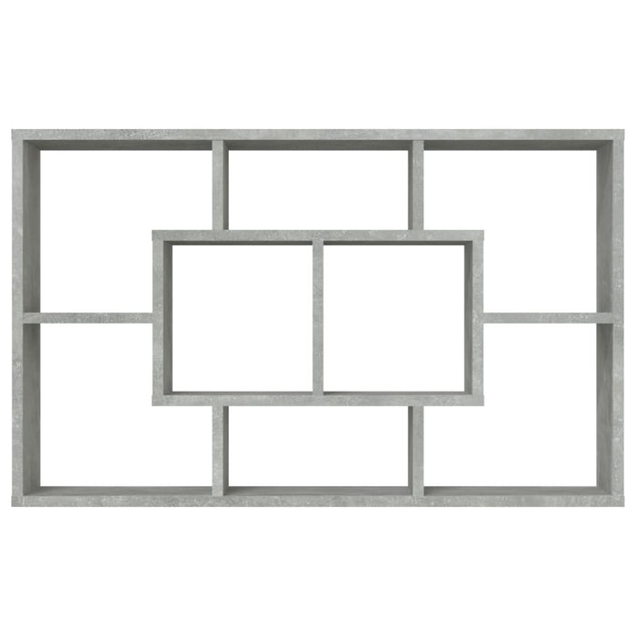 Mensola a Muro Grigio Cemento 85x16x52,5cm in Legno Multistrato cod mxl 32753