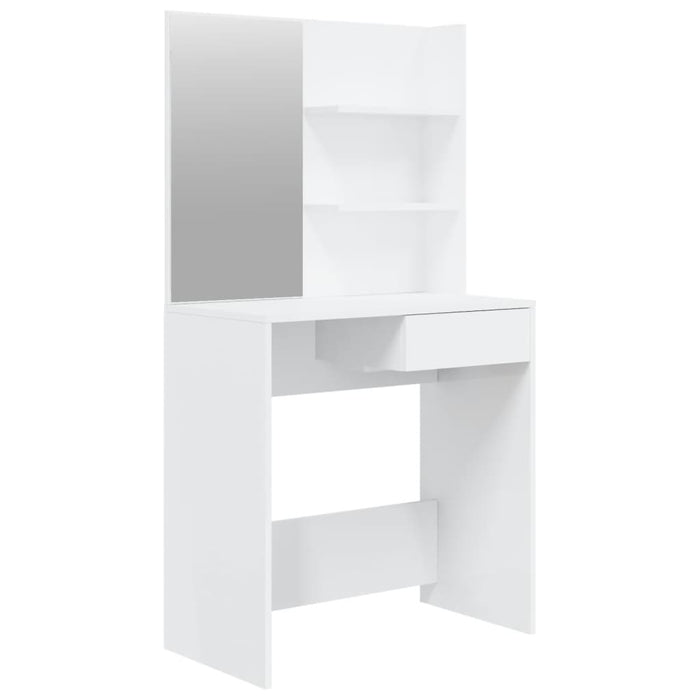 Toeletta con Specchio Bianco lucido 74,5x40x141 cmcod mxl 121001