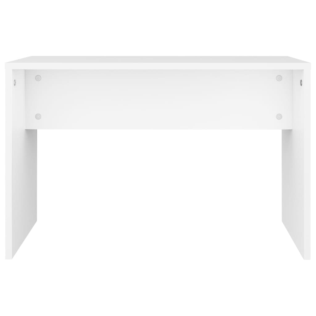 Tavolo Toeletta e Sgabello Bianco 70x35x45 cm Legno Multistrato cod mxl 46052