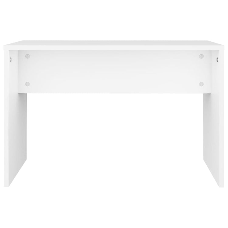 Tavolo Toeletta e Sgabello Bianco 70x35x45 cm Legno Multistrato cod mxl 46052