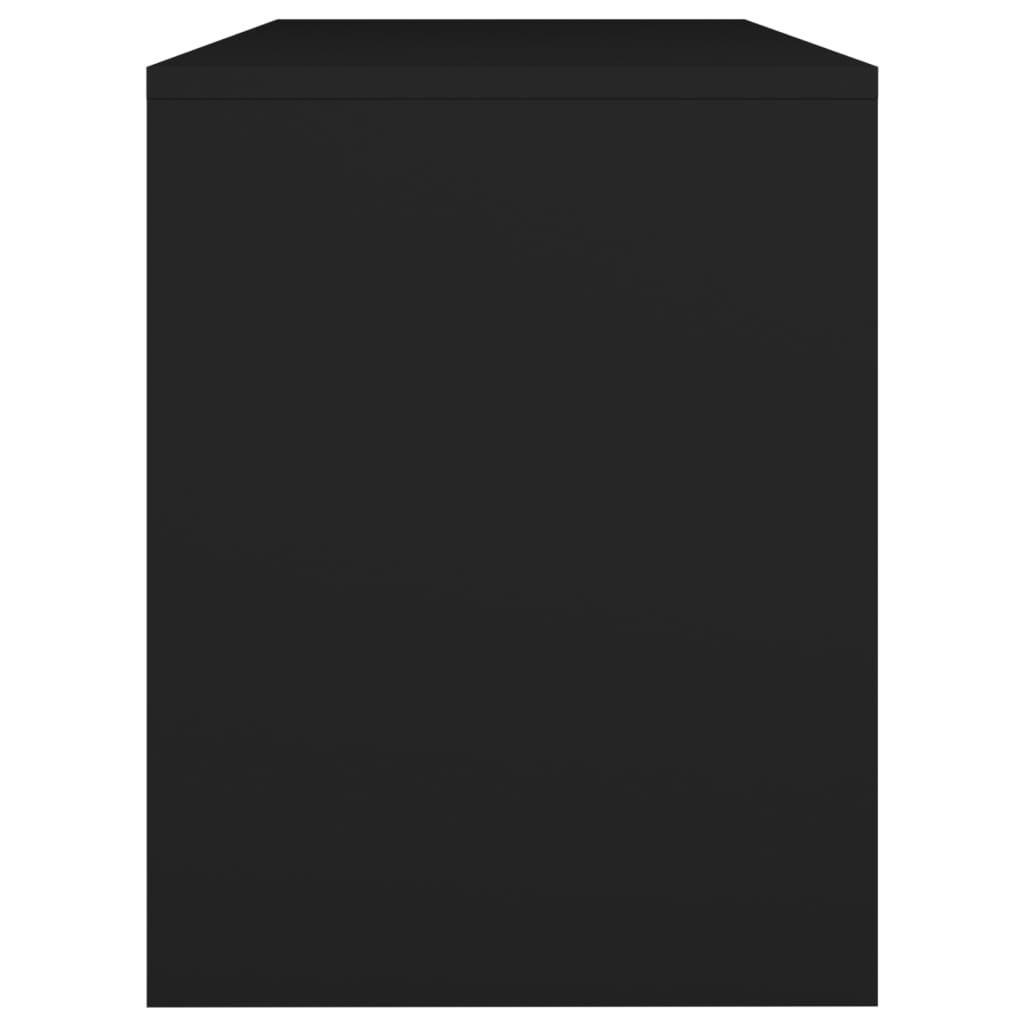 Sgabello da Toeletta Nero 70x35x45 cm Legno Multistrato cod mxl 50315