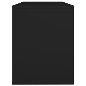 Sgabello da Toeletta Nero 70x35x45 cm Legno Multistrato cod mxl 50315