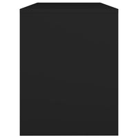 Sgabello da Toeletta Nero 70x35x45 cm Legno Multistrato 802814