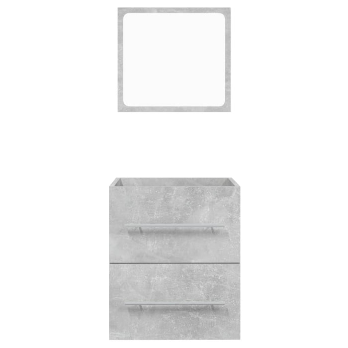 Mobile da Bagno con Specchio Grigio Cemento 41x38,5x48 cm cod 10970