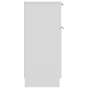 Credenze 2 pz Bianche 30x30x70 cm in Legno Multistrato cod mxl 9966