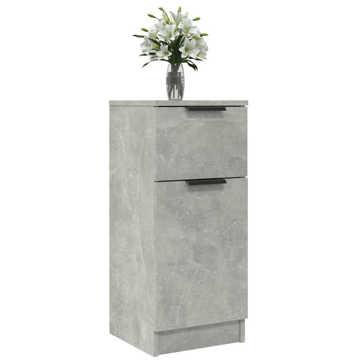 Credenza Grigio Cemento 30x30x70 cm in Legno Multistrato