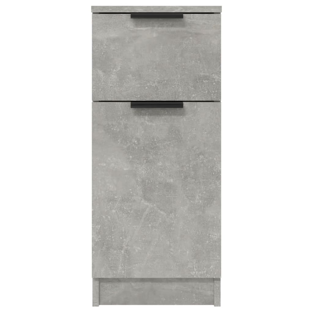 Credenza Grigio Cemento 30x30x70 cm in Legno Multistrato