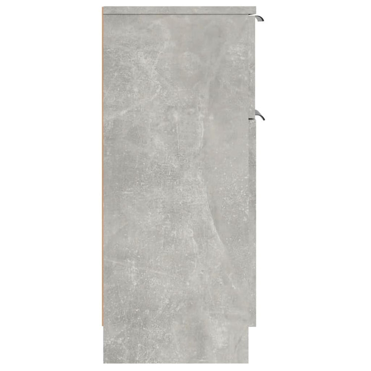 Credenza Grigio Cemento 30x30x70 cm in Legno Multistrato