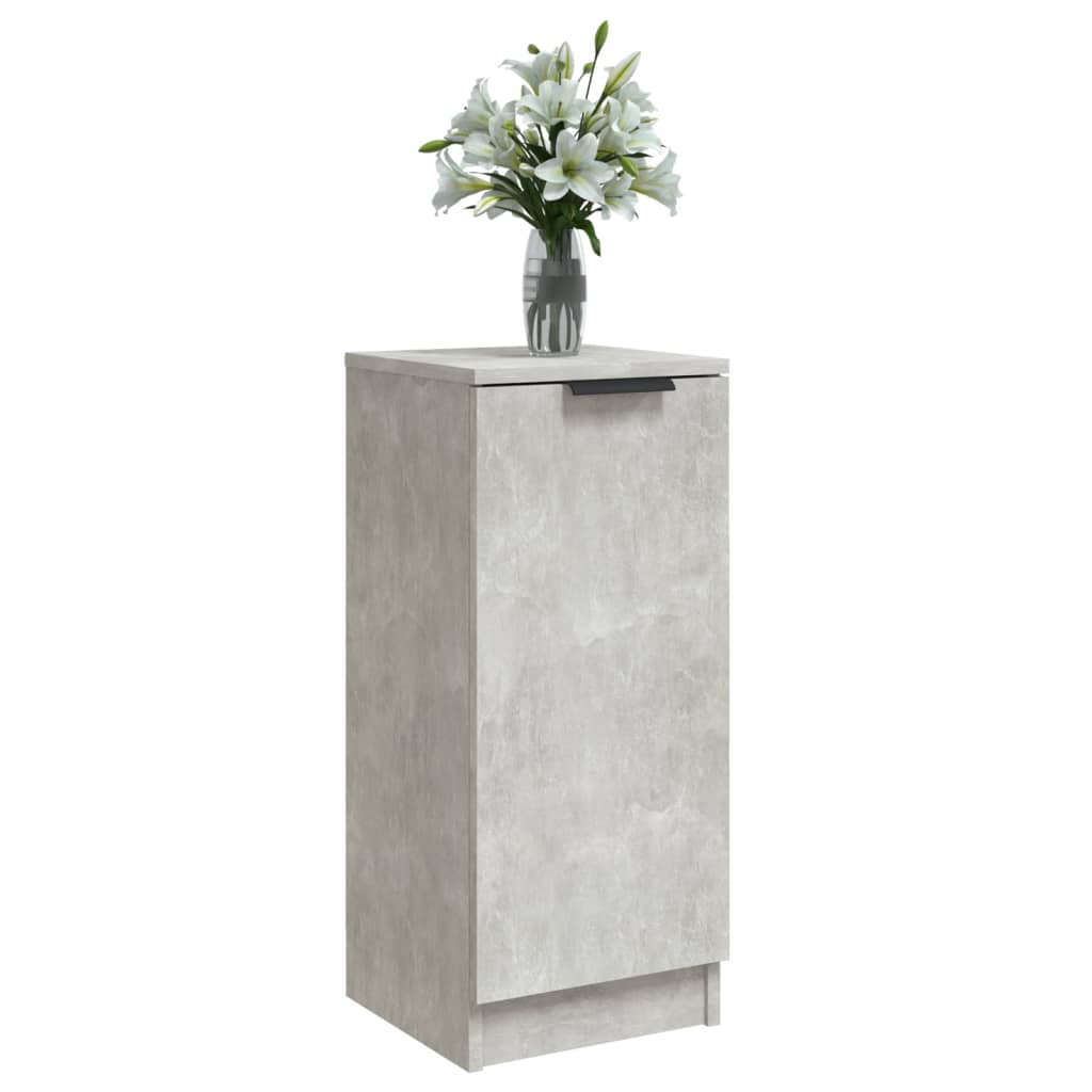 Credenze 2 pz Grigio Cemento 30x30x70 cm in Legno Multistrato cod mxl 14865