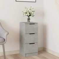 Credenza Grigio Cemento 30x30x70 cm in Legno Multistrato cod mxl 18438