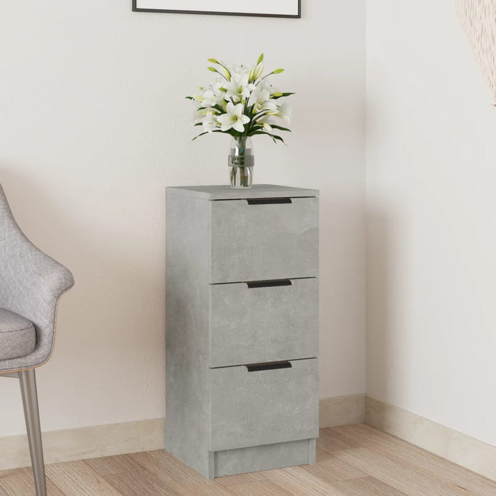 Credenza Grigio Cemento 30x30x70 cm in Legno Multistrato 811159