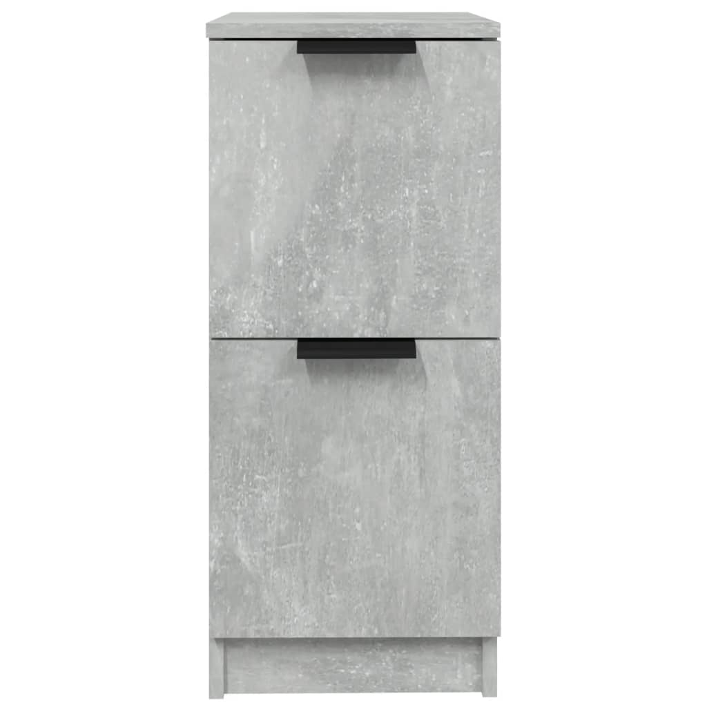 Credenze 2 pz Grigio Cemento 30x30x70 cm in Legno Multistrato cod mxl 12477