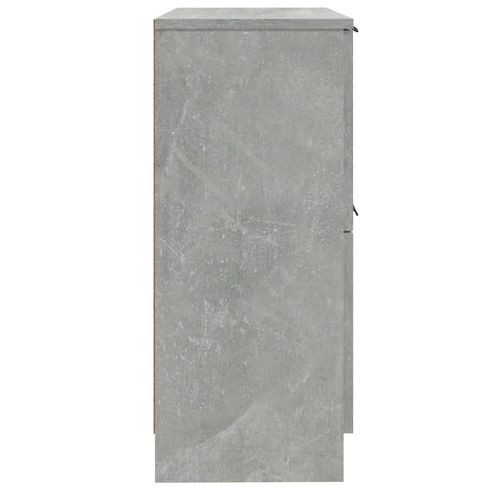 Credenze 2 pz Grigio Cemento 30x30x70 cm in Legno Multistrato cod mxl 12477