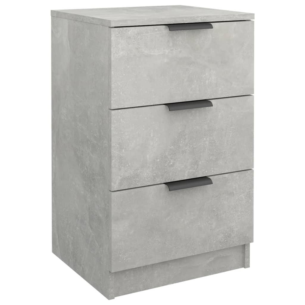 Comodino Grigio Cemento 40x36x65 cm 811276