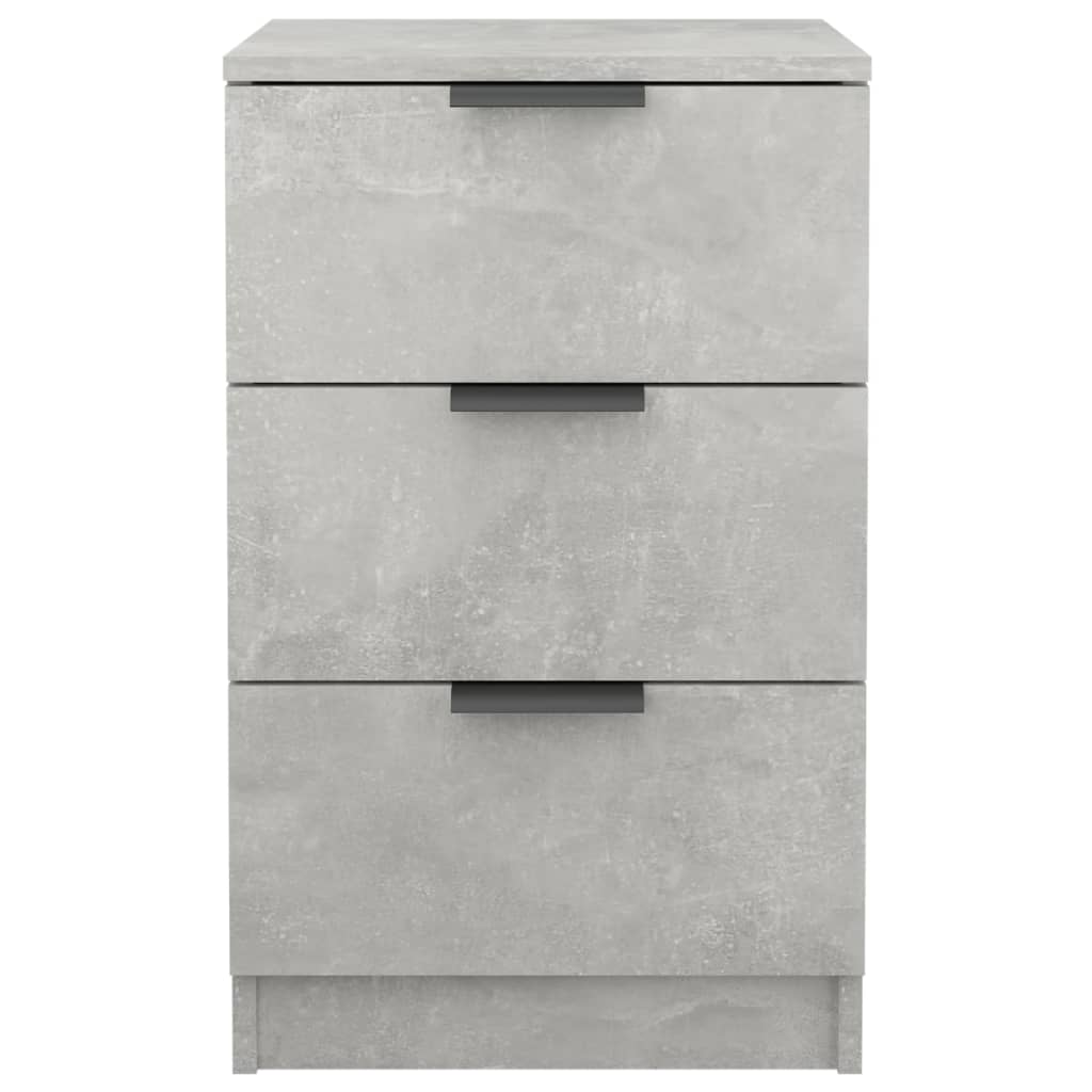 Comodini 2 pz Grigio Cemento 40x36x65 cm cod mxl 49020