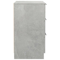 Comodini 2 pz Grigio Cemento 40x36x65 cm cod mxl 49020