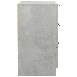 Comodini 2 pz Grigio Cemento 40x36x65 cm cod mxl 49020