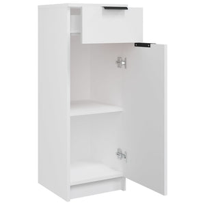 Armadio da Bagno Bianco 32x34x90 cm in Legno Multistrato 811286