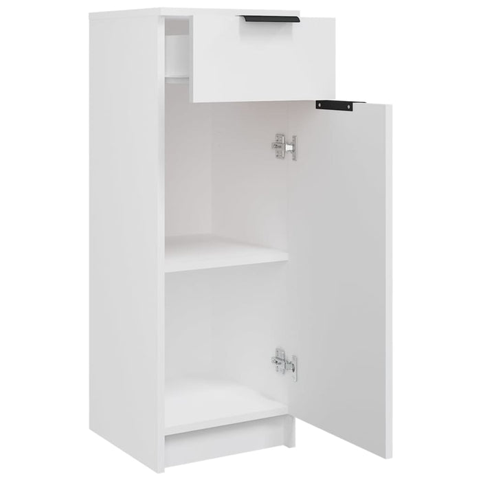 Armadio da Bagno Bianco 32x34x90 cm in Legno Multistrato 811286