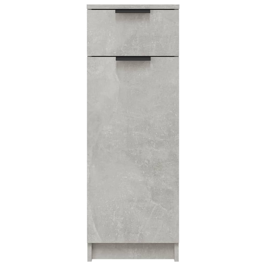 Armadio da Bagno Grigio Cemento 32x34x90cm in Legno Multistrato cod mxl 43171