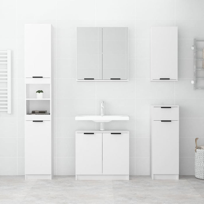 Mobile da Bagno a Parete Bianco 32x20x67 cm cod mxl 67788