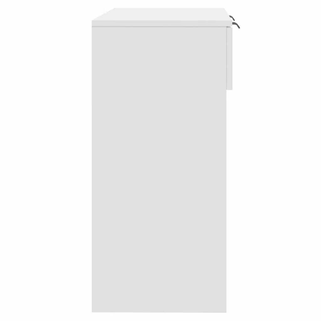 Tavolino da Salotto Bianco 90x36x75 cm in Legno Multistrato 811331